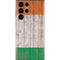 Ireland Flag Dark Wood Galaxy S22 Ultra Skin